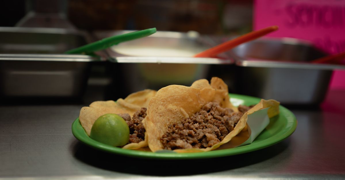 Tacos mexicain frais food truck — garnitures maison